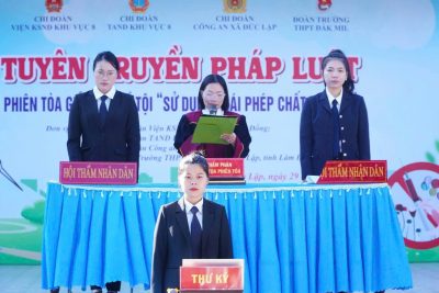 Phiên toà giả định về tội Sử dụng trái phép chất ma tuý (29/12/2025)